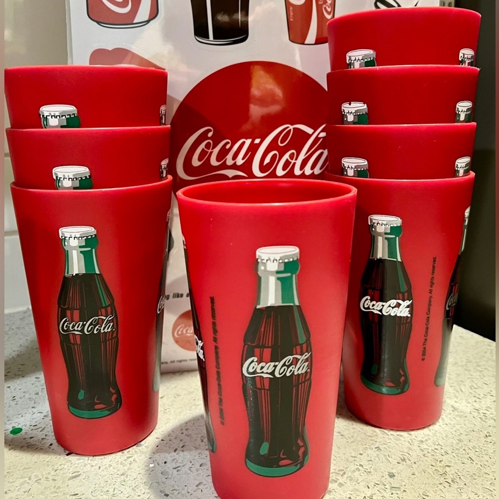 New Coca Cola Cups 🥤Coke Plastic Cups Set of 8